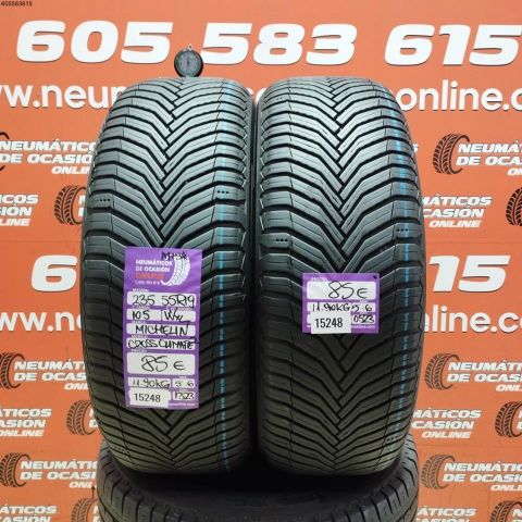 2x 235 55 R19 105W XL MICHELIN CROSSCLIMATE 2 5.6/5.6MM  DOT 1323/0523