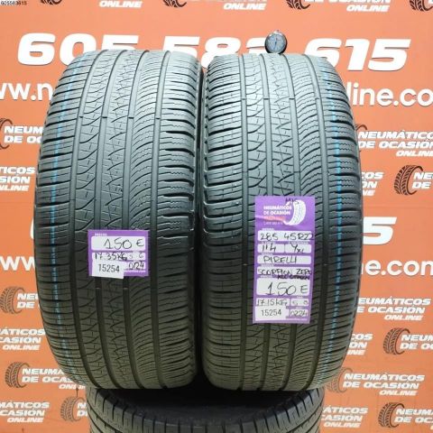 2x 285 45 R22 114Y PIRELLI SCORPION ZERO ALL SEASON LR 5.6/5.8 MM  DOT 0224/0224