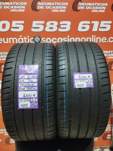 2x 285 35 ZR20 104Y XL MICHELIN PILOT SPORT 4S 4.3/4.4MM DOT 4823/0322