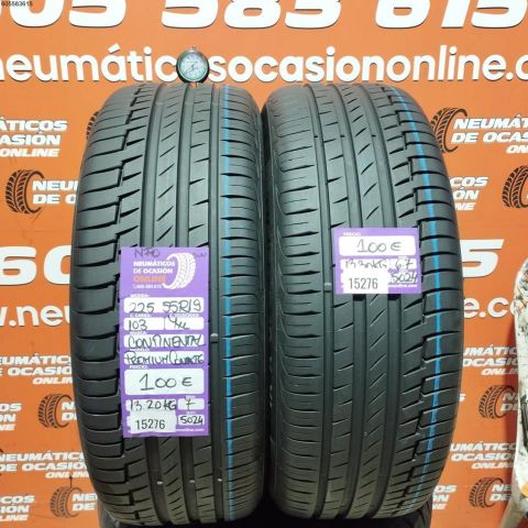 2x 225 55 R19 103Y XL NFO SUV CONTINENTAL PREMIUM CONTACT 6.7/7.0MM  DOT 5024/5024