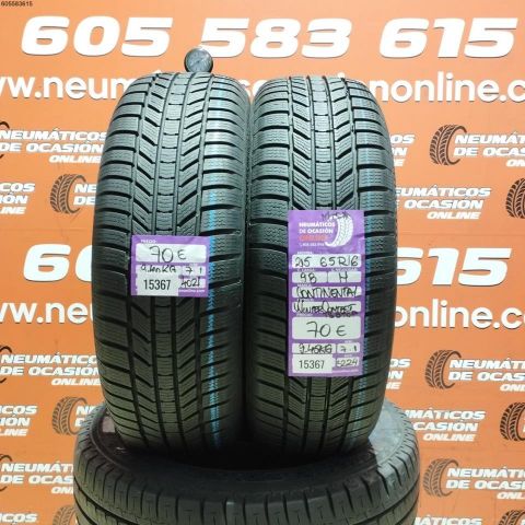 2X 215 65 R16 98K M+S* CONTINENTAL WINTER CONTACT TS 810P 7.1/7.1MM DOT 4021/3224