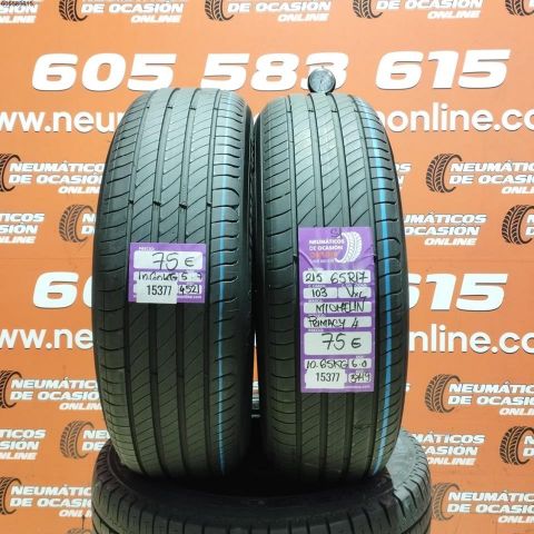 2x 215 65 R17 103V XL S1 MICHELIN PRIMACY 4 5.7/6.0MM DOT 4521/3719