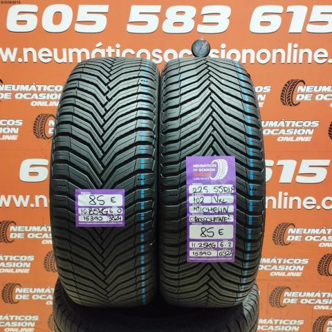 2x 225 55 R18 102V XL MICHELIN CROSS CLIMATE 2 6.0/6.2MM DOT 3324/0924