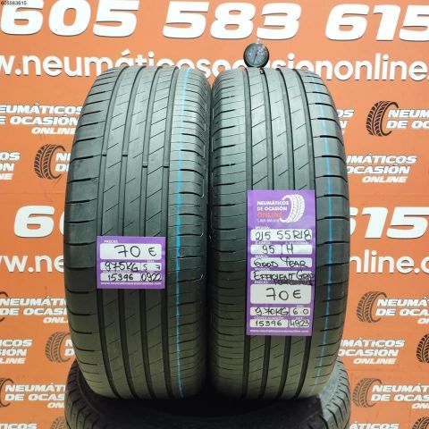 2x 215 55 R18 95H GOODYEAR EFFICYENT GRIP PERFORMANCE 6.0/5.7MM DOT 0922/4923