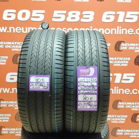 2x 225 55 R18 102Y XL MO CONTINENTAL ECO CONTACT6 Q 5.2/5.6MM DOT 0224/5123