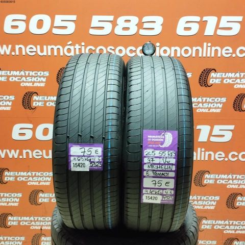 2x 205 55 R19 97V XL S2 MICHELIN E PRIMACY 4.6/4.6MM DOT 5323/4523