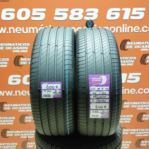 2x 225 55 R19 103V XL MICHELIN E.PRIMACY 5.2/5.2MM DOT 2824/2824