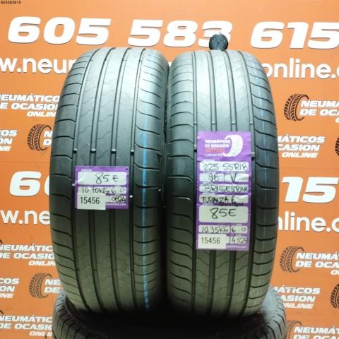 2x 225 55 R18 98V BRIDGESTONE TURANZA 6 ENLITEN 6.0/6.0MM DOT 0424/4523