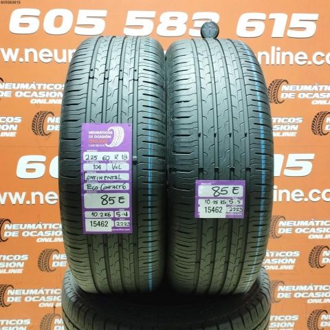 2x 225 60 R18 104V XL CONTINENTAL ECO CONTACT 6 5.4/5.5MM  DOT 2223/2223