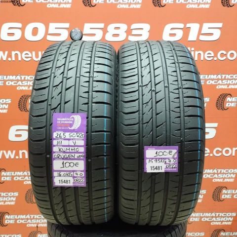 2X 265 50 R20 111V KHUMO CRUGEN HP 91 7.0/7.0MM DOT 0822/0822