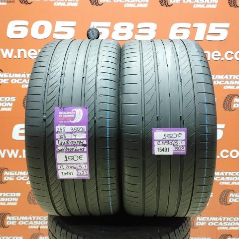 2X 295 35 R21 103Y NO CONTINENTAL CONTI SPORT CONTACT 5.1/5.1MM DOT 1223/3923