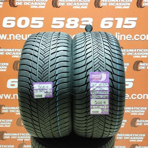2X 265 50 R19 110H XL RSC M+S* RFT BRIDGESTONE BLIZZAK LM 001 6.2/7.2MM DOT 2220/4322