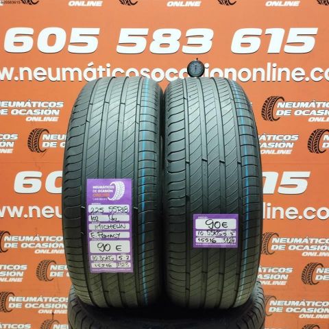 2X 225 55 R18 102V XL MICHELIN E PRIMACY 5.2/5.5MM DOT 1323/3724