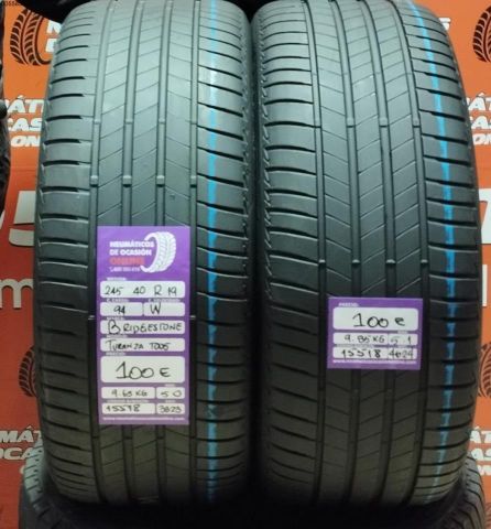 2X 245 40 R19 94W BRIDGESTONE TURANZA T005 5.0/5.1MM DOT 3823/4024