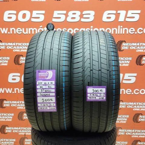 2X 255 40 R20 101V XL PIRELLI SCORPION 5.8/6.1MM DOT 0224/0125