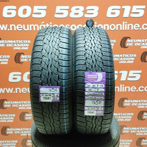 2X 225 65 R17 102V M+S BRIDGESTONE DUELER H/T 687 5.6/6.2MM DOT 4121/5220