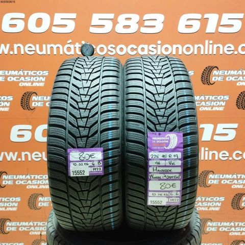 2X 225 45 R19 96V XL M+S* HANKOOK WINTER CEPT EVO 3 6.6/6.8MM DOT 1922/1922