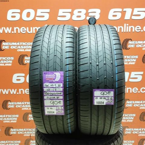 2X 235 50 R20 100V RFT BRIDGESTONE ALENZA 001 5.6/5.8MM DOT 3923/0524