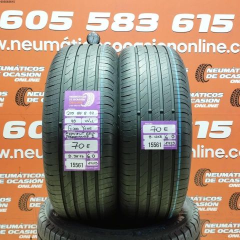 2X 215 55 R17 98W XL GOODYEAR EFFICIENT GRIP PERFORMANCE 2 6.0/6.0MM DOT 4723/4723