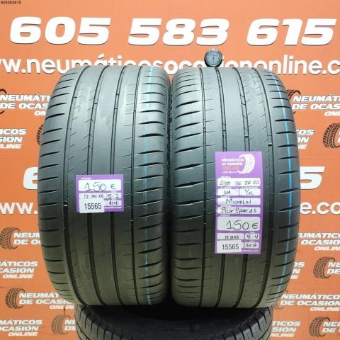 2X 285 35 ZR20 104Y XL MICHELIN PILOT SPORT 4S 5.2/5.4MM DOT 4116/3516