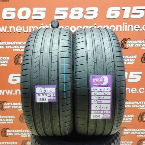 2X 255 40 R20 101Y XL A01 PIRELLI P ZERO 5.6/5.3MM DOT 0521/0421