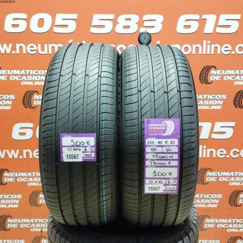 2X 235 45 R20 100V XL S1 MICHELIN PRIMACY 4 6.0/6.0MM DOT 1922/1223
