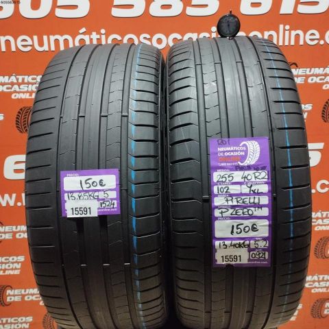 2x 255 40 R21 102Y XL PIRELLI PZERO TM 5.2/5.0MM dot 1524/0921