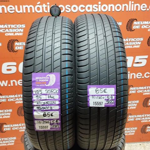 195 55 R20 95H XL MICHELIN PRIMACY 3 5.6/5.4MM  DOT 2919/5022