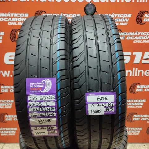 2x 205 65R16C107/105T CONTINENTAL CONTI VAN CONTACT 200 7.5/8.1MM DOT 3117/1415