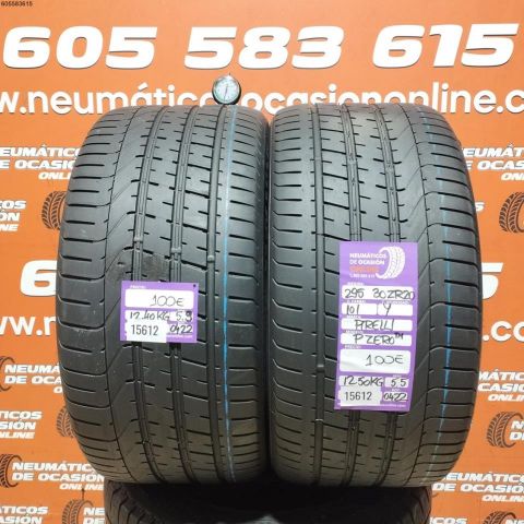 2X 295 30 ZR20 101Y PIRELLI P ZERO TM 5.5/5.9MM DOT 0422/0422