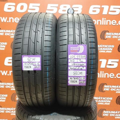 2X 225 55 R18 102Y XL HANKOOK VENTUS S1 EVO 3 5.8/5.8MM DOT 0424/0424