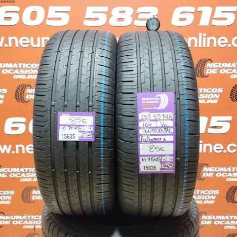 2X 235 55 R18 104V XL CONTINENTAL ECO CONTACT 6 5.4/5.4MM DOT 2524/3423