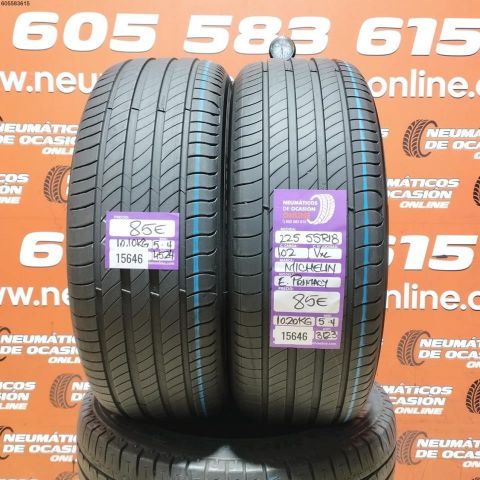 2X 225 55 R18 102V XL MICHELIN E PRIMACY 5.4/5.4MM DOT 4524/3123
