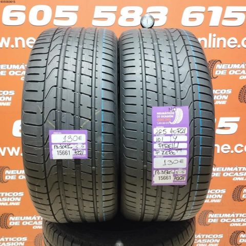2X 265 40 R21 101Y NO PIRELLI P ZERO TM 5.5/5.5MM DOT 4221/4221