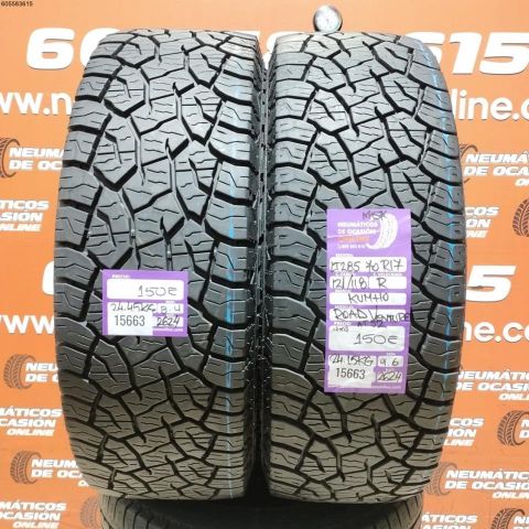 2X 285 70 R17 121/118R M+S* KHMHO ROAD VENTURE AT 52 4X4 8.4/9.6MM DOT 2624/2624