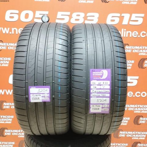 2X 285 35 R22 106Y AO BRIDGESTONE TURANZA T005 4.8/5.5MM DOT 4323/2821