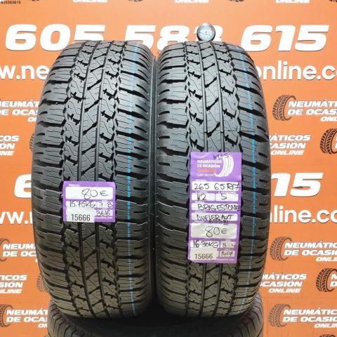 2X 265 65 R17 112S M+S BRIDGESTONE DUELER A/T 693 7.8/8.4MM DOT 3616/1417