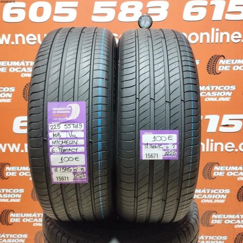 2X 225 55 R19 103V XL MICHELIN E PRIMACY 5.8/6.2MM DOT 2524/1225