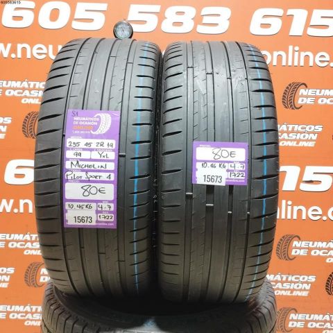 2X 235 45 ZR19 99Y XL S1 MICHELIN PILOT SPORT 4 4.7/4.7MM DOT 1722/1722