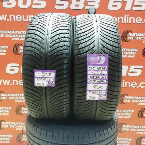 2X 245 45 R19 102V XL M+S* MICHELIN PILOT ALPIN 5.7/5.7MM DOT 3022/4623