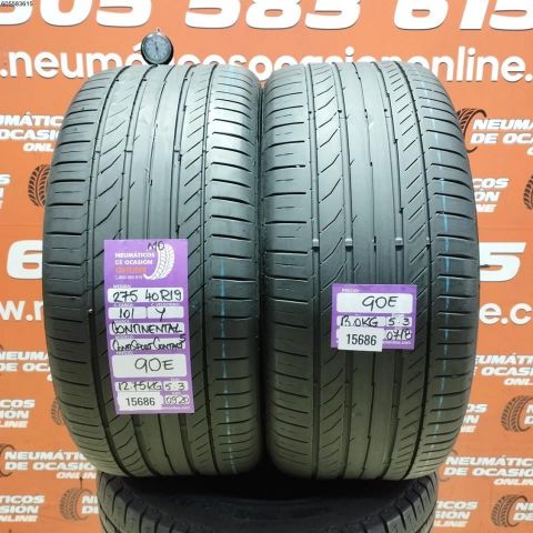 2X 275 40 R19 101Y MO CONTINENTAL CONTI SP CONTACT 5 5.3/5.3MM DOT 0920/0718