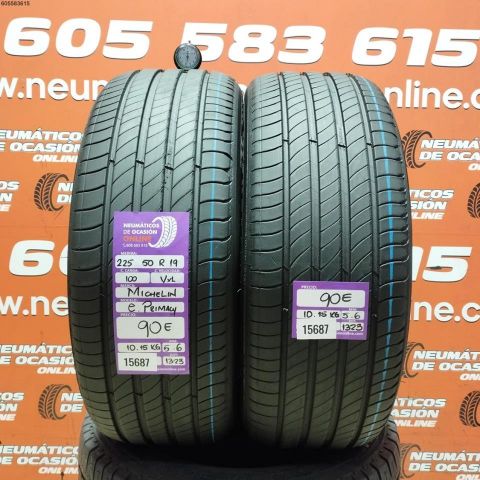 2x 225 50 R19 100V XL MICHELIN E. PRIMACY 5.6/5.6M DOT 1323/1323