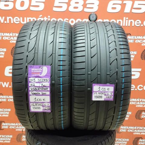 2X 275 35 ZR20 102Y XL RSC BRIDGESTONE POTENZA 5001 5.4/5.4MM DOT 1722/0617