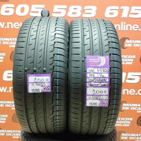 245 45 R20 103V XL CONTINENTAL PREMIUM CONTACT 6 5.5/5.2MM DOT 4022/1923