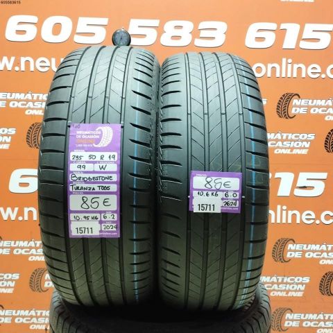 2X 235 50 R19 99W MO BRIDGESTONE TURANZA T005 6.0/6.2MM DOT 2024/2624