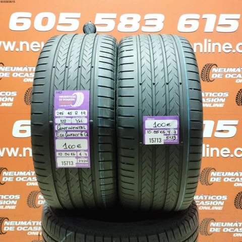 2X 245 45 R19 102Y XL MO CONTINETAL ECO CONTACT 6Q 4.7/4.7MM DOT 2724/5123