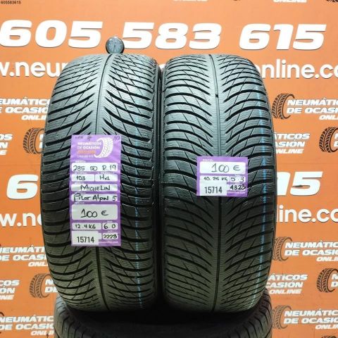 2X 235 50 R19 103H XL M+S* AO MICHELIN PILOT ALPIN 5 6.0/5.3MM DOT 2223/4323