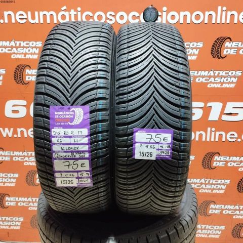 2X 215 60 R17 96H M+S* KLEBER QUADREXER ALL SUV SEASON 5.7/5.8MM DOT 4024/3924