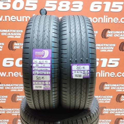 2X 215 60 R18 98H CONTINENTAL ECO CONTACT 6Q 5.1/5.1MM DOT 1224/0824
