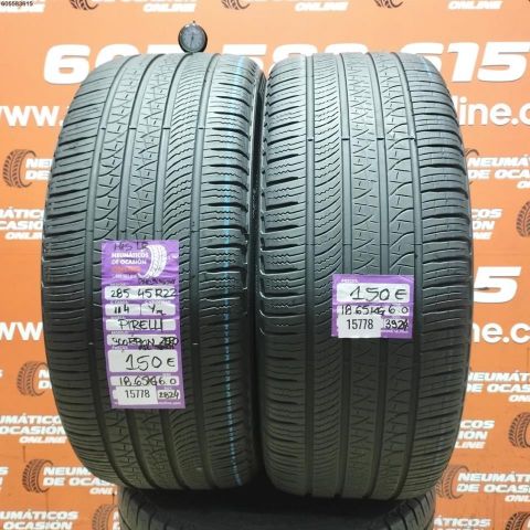 2X 285 45 R22 M+S LR PNCS PIRELLI SCORPION ZERO ALL SEASONS 6.0/6.0MM DOT 2824/3924